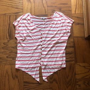Pink and white stripped shirt